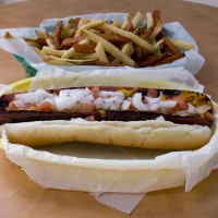 Grilled Foot Long Hot Dog