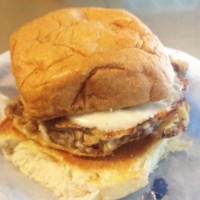 The Chicken Fried Steak Burger w/ white gravy